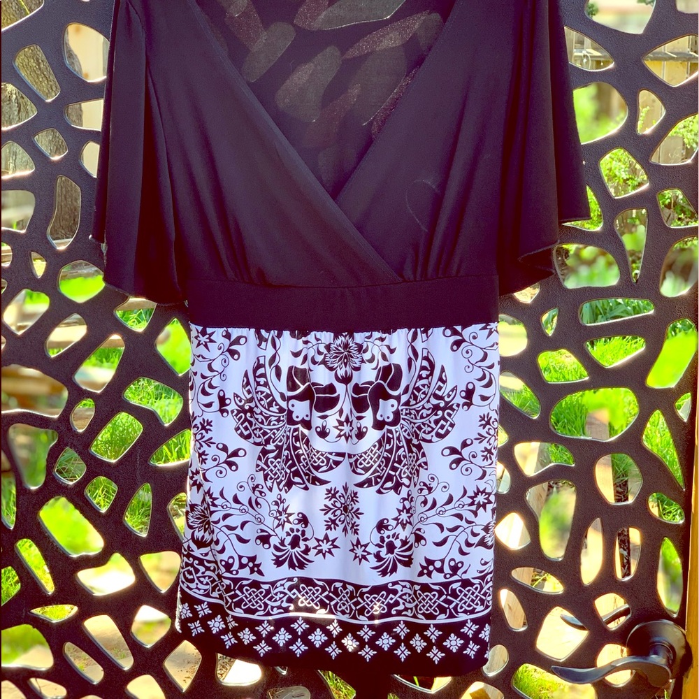 Black n white dress